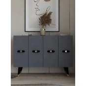 Hanah Home Konzolni sto Quart V, 120x80x29.6 cm, Antracit