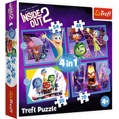 Trefl - Puzzle 4v1 Inside Out 2: Čustva vladajo - 1 - 39 kosov