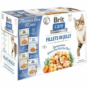 Kapsicky Brit Care Cat Flavour box filety v želé Multi 12x85g