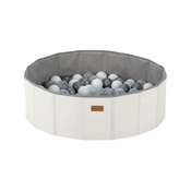 Djecji suhi bazen s lopticama pr. 80 cm bijela/siva
