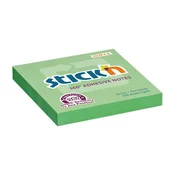 Samolepilni blok, 76x76 mm, 100 listov, STICK N 360°, zelen, 100 listov