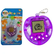 Elektronska žival Tamagotchi vijolična s kratko verigo