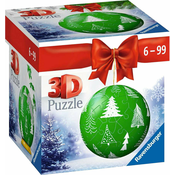 Ravensburger 3D Puzzle Božični okrasek za žoge zelene barve 54 Deli