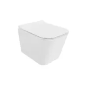 Mexen Teo WC školjka Rimless s sedežem s počasnim zapiranjem slim, duroplast, bela sijaj - 30850700
