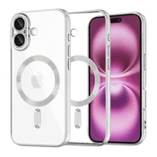 Ovitek Techsuit Luxury Crystal MagSafe za iPhone 16 Plus - srebrn