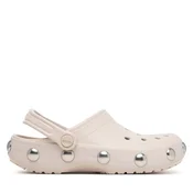 Crocs Natikači Classic Big Studded Clog 214236 Kremna