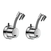 INF Drzalo za tus z kljuko (2 kosa) - 720 stopinj nastavljivo srebrno Silver, (5000158284)