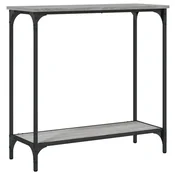 Vidaxl Konzolna mizica siva sonoma 75x30,5x75 cm inženirski les