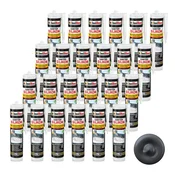 IsolBau Sanitarni silikon antracit Sanitär Silikon 24 x 300ml