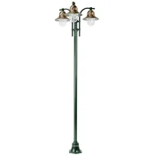 Casa Padrino Art Nouveau garden lantern green/copper A� 77 x H. 240 cm - Garden floor lamp - Garden lamp - Nostalgic garden lighting - Nostalgic garden lights