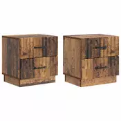 vidaXL Nočna omarica 2 pcs Star les 43 x 34,5 x 44,5 cm Inženirski les