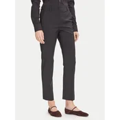 Weekend Max Mara Hlače iz tkanine Canon 2525136171 Črna Slim Fit
