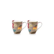 Pip Studio komplet lončkov iz glaziranega porcelana 365 ml