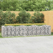 Lucna gabionska povišena gredica 400x100x100 pocincano željezo