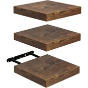 3x FURNITABLE Stenske lebdeče police 20x20cm
