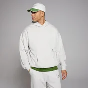 Majica s kapuco širokega kroja Lifestyle MP – melanž siva - XXS-XS
