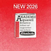 Akvarelna barva Schmincke AKADEMIE 1/2 ponvica - Golden pink - 337 Briljantno rdeča