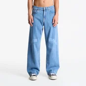 Jeans Palm Angels Splitted Curved Logo Loose 5 Pockets Light Blue/ Light Blue 31