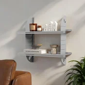 HANAH HOME Dekorativna metalna zidna polica Vlnt126 Gr