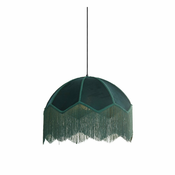 Modrozelena viseča svetilka s tekstilnim senčilom o 50 cm Malacia – Light & Living
