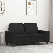 vidaXL Dvosed črn 120 cm blago