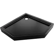 Mexen Flow+ pentagonalen tuš kad 100 x 100 cm, črna mat - 46P701010H