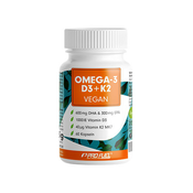 Veganski OMEGA-3 + D3 + K2, 60 kapsula