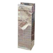 Torba za piće CREATIVE Special hologram 13x36x9 cm jednobojna srebrna s uvijenom ručkom 71280