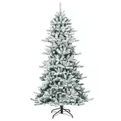Northix 210 cm zasneženo umetno božično drevo s 1108 vejami in storži