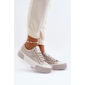 Womens sneakers with thick soles Lee Cooper grey
