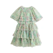 Next Obleka pastelno zelena/pastelno roza