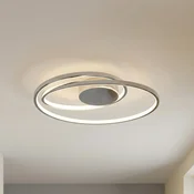 Lucande Maire LED stropna svetilka - Dnevna soba/jedilnica - Sodobni - krom - Aluminij