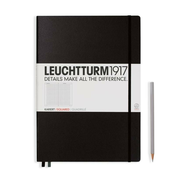 Leuchtturm1917 Notes, Master A4+, Kocke, Tvrd povez, Crni