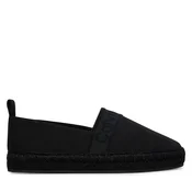 Espadrile Calvin Klein Oblique Espadrille Webbing HW0HW02934 Črna
