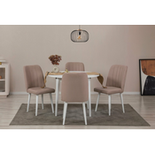 HANAH HOME Trpezarijski sto i stolice Vina 0900 White Stone