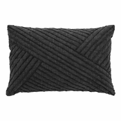 Tamno sivi pamucni jastuk Södahl Diagonal, 40 x 60 cm
