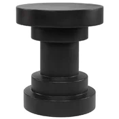 Casa Padrino luxury side table/stool black A� 38 x H. 45 cm - Round fiberglass reinforced table/stool - Living room furniture - Luxury furniture - Luxury collection