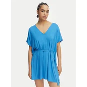 Liu Jo Obleka za na plažo VA5164 JS360 Modra Relaxed Fit