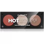 Inglot Face Palette osvetljevalec, bronzer in rdečilo odtenek HOT STUFF 7 g