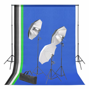 shumee Komplet za fotografski studio z ozadjem in kompletom luči