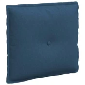 Vidaxl Poglavni vzglavnik Modra 50 x 19 x 45 cm blago