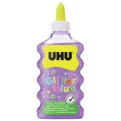 Št. 44372, UHU Glitter Glue Purple Maxi - bleščeče lepilo za dekoracije 185 g / 177 ml