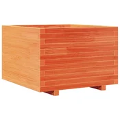 Vidaxl Vrtno cvetlično korito voščeno 70x70x49,5 cm trdna borovina
