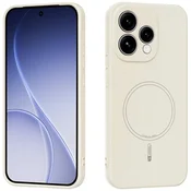 GS Ovitek za Oppo Reno 15, Silikonski Lite, za MagSafe, bel