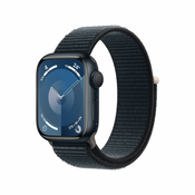 Apple Watch Series 9 41 mm Digitalno 352 x 430 pikseli Ekran osjetljiv na dodir Crno Wi-Fi GPS