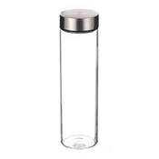 Bergner Steklenica BG-20121-BK Prenosna steklena steklenica s pokrovom iz nerjavečega jekla 600 ml