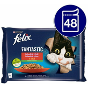 Felix Fantastic s kuretem a rajcaty, s hovezím a mrkví v želé 48 x 85 g