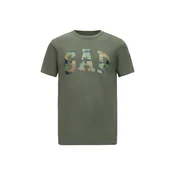 GAP Majica EVERYDAY rjava/kaki/oliva/temno zelena