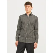 Jack & Jones Srajca Blackpool 12260625 Siva Slim Fit