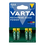 VARTA RECHARGE ACCU POWER baterija AAA, punjiva, 4 komada/pakiranje 56703101404